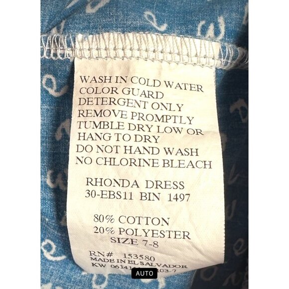 Eleanor Rose Girls Red Blue Ruffle Dress Polka Dots Plaid Americana Twirl 7-8 - Picture 4 of 6